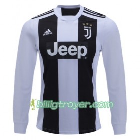 Billige Fotballdrakter Juventus Hjemmedraktsett 2018/19 Langermet